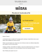 e-mailing - Marketing relationnel - Calendaire (Noël, St valentin, Vœux, …) - Midas - 02/2023