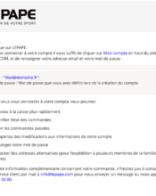 e-mailing - Marketing relationnel - Bienvenue - Welcome - Lepape - 01/2023