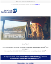 e-mailing - Marketing marque - Communication Services - Nouveaux Services - Banque Populaire - 02/2023
