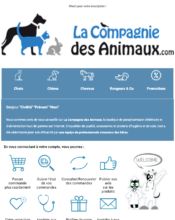 e-mailing - La Compagnie des animaux - 03/2023