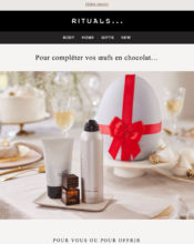 e-mailing - Marketing relationnel - Calendaire (Noël, St valentin, Vœux, …) - Rituals Cosmetics - 03/2023
