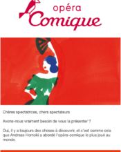 e-mailing - Marketing relationnel - Newsletter - Opéra Comique - 03/2023