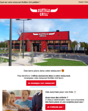 e-mailing - Marketing relationnel - Newsletter - Buffalo Grill - 03/2023