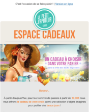 e-mailing - Marketing Acquisition - Gratuit - Cadeau - Le Petit Vapoteur - 03/2023