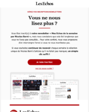 e-mailing - Marketing Acquisition - Relance inactifs - Les Echos - 03/2023