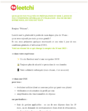 e-mailing - Service Clients - Modification CGV / CGU - Leetchi - 03/2023