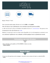 e-mailing - Transactionnels - Suivi de commande Expédition / Livraison - Les boutiques du Net - 03/2023