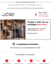 e-mailing - Marketing fidélisation - Animation / Vie du Programme de Fidélité - Darty - 03/2023