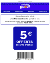 e-mailing - Marketing Acquisition - Ventes flash, soldes, demarque, promo, réduction - Picard - 03/2023