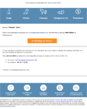 e-mailing - Transactionnels - Consultation facture en ligne - Mise à disposition facture - La Compagnie des animaux - 03/2023