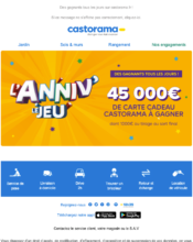 e-mailing - Collecte de données - Acquisition de leads - Marketing Acquisition - Jeu promo - Castorama - 04/2023
