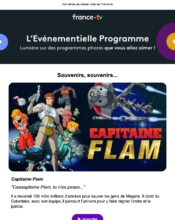 e-mailing - Marketing relationnel - Newsletter - France TV - 04/2023