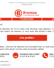 e-mailing - Photo Imprimerie Papeterie Fournitures - Bruneau - B2C - Marketing Acquisition - Derniers jours - 04/2023