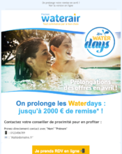 e-mailing - Marketing relationnel - Newsletter - Piscines Waterair - 04/2023