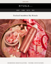 e-mailing - Marketing fidélisation - Animation / Vie du Programme de Fidélité - Rituals Cosmetics - 03/2023