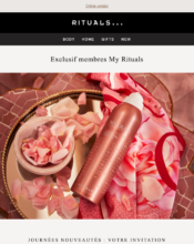 e-mailing - Santé Beauté - Rituals Cosmetics - B2C - Marketing fidélisation - Animation / Vie du Programme de Fidélité - 