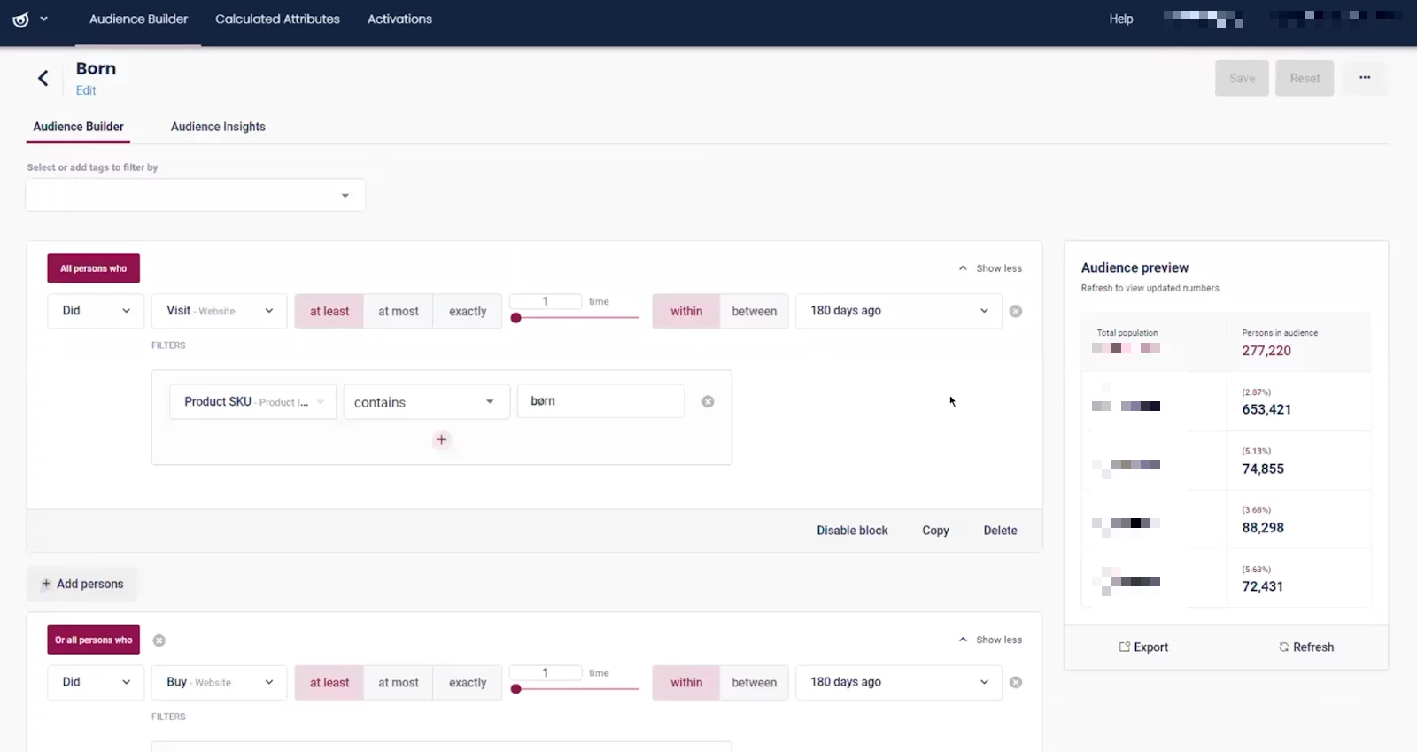 cdp raptor audience builder 1