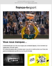 e-mailing - Marketing Acquisition - Relance inactifs - France TV - 06/2023