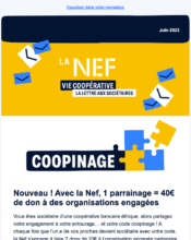e-mailing - Marketing Acquisition - Parrainage - La Nef - 06/2023