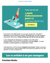 e-mailing - Marketing relationnel - Newsletter - Mediapart - 08/2023