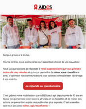 e-mailing - Marketing relationnel - Données clients / RGPD - Association AIDES - 09/2023