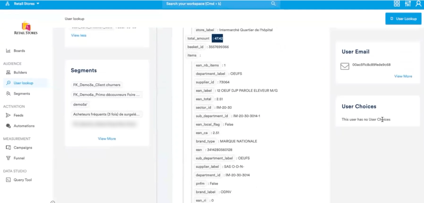 benchmark cdp mediarithmics vue client details