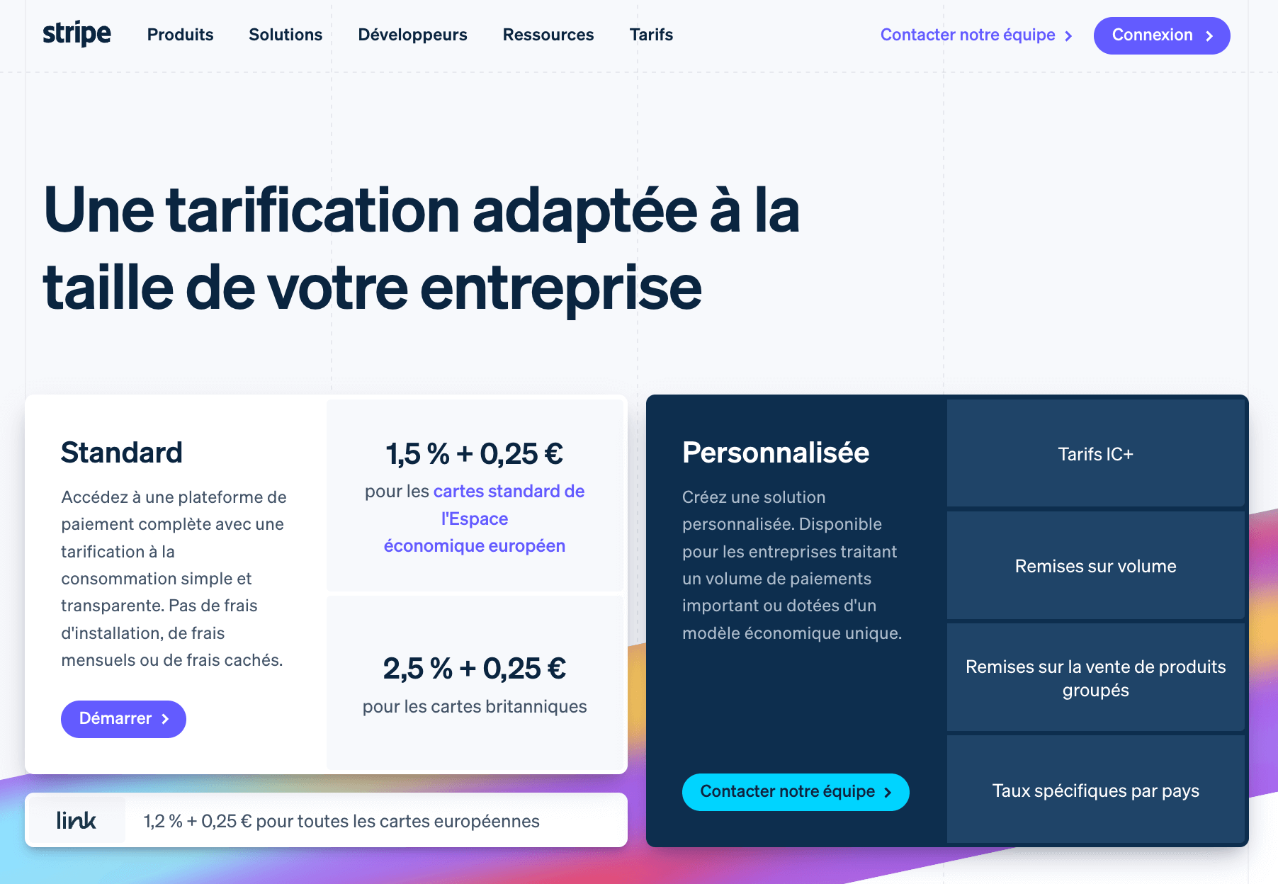 pricing saas exemple stripe