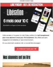 e-mailing - Marketing Acquisition - Acquisition abonnements - Libération - 11/2023