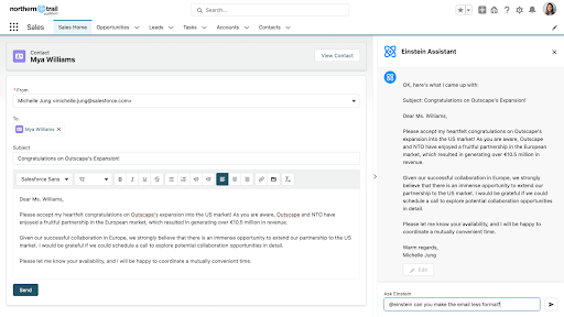 Salesforce Einstein GPT for Sales