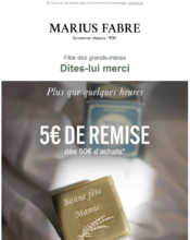 e-mailing - Marketing relationnel - Calendaire (Noël, St valentin, Vœux, …) - Marius Fabre - 02/2024
