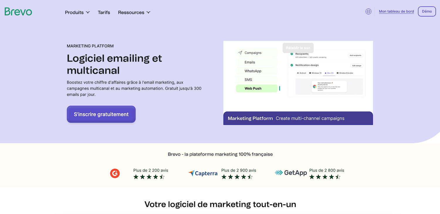 brevo plateforme marketing